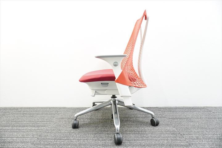 （最終値下げ） Herman Millerセイルチェア 　ホワイト＆レッド Herman Miller ハーマンミラー セイルチェア ホワイトxレッド