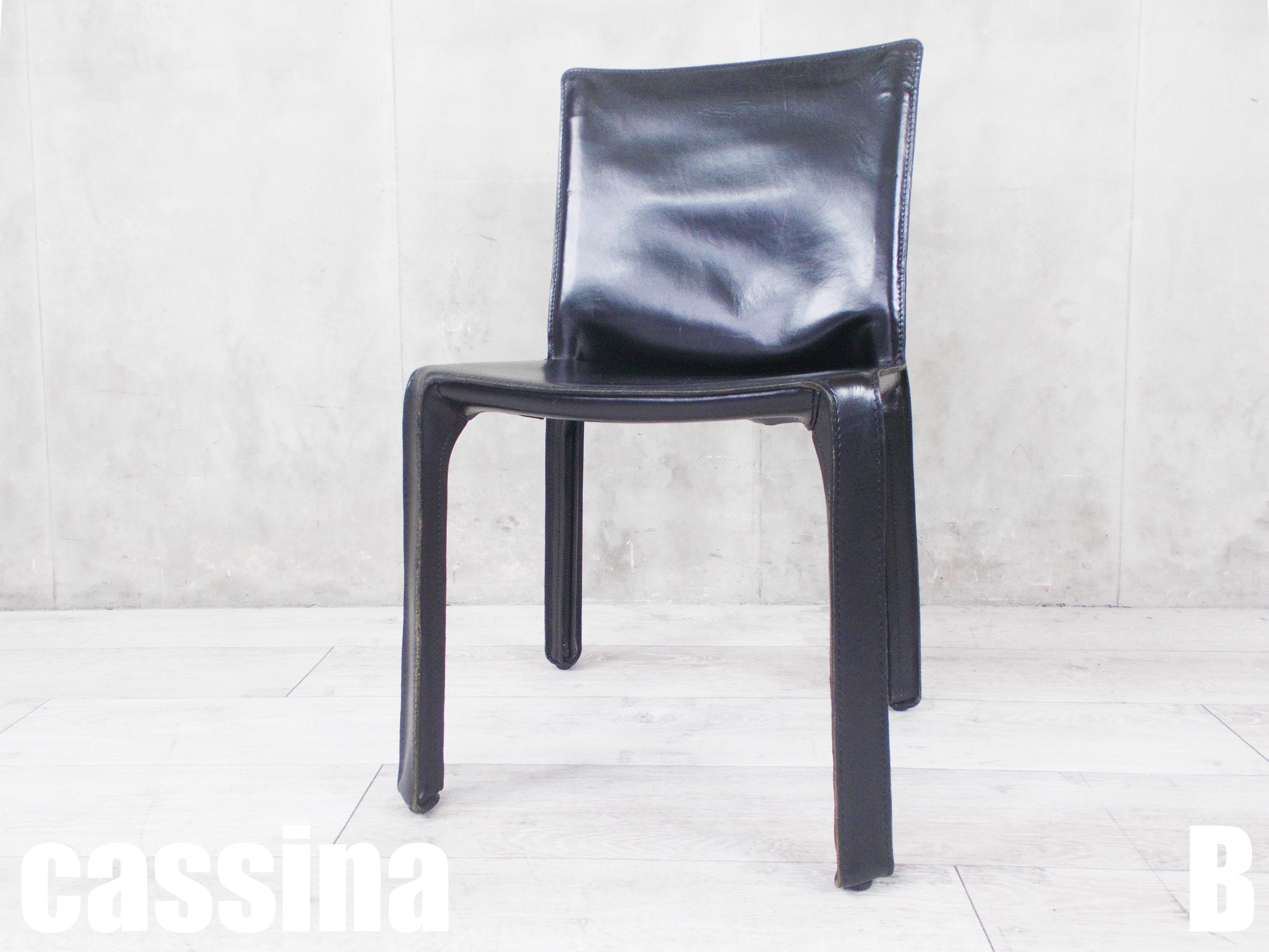 B）cassinaカッシーナ　CAB キャブ 　アームレスチェア　マリオベリーニ　ブラック
                        その他シリーズ
                                    中古
            