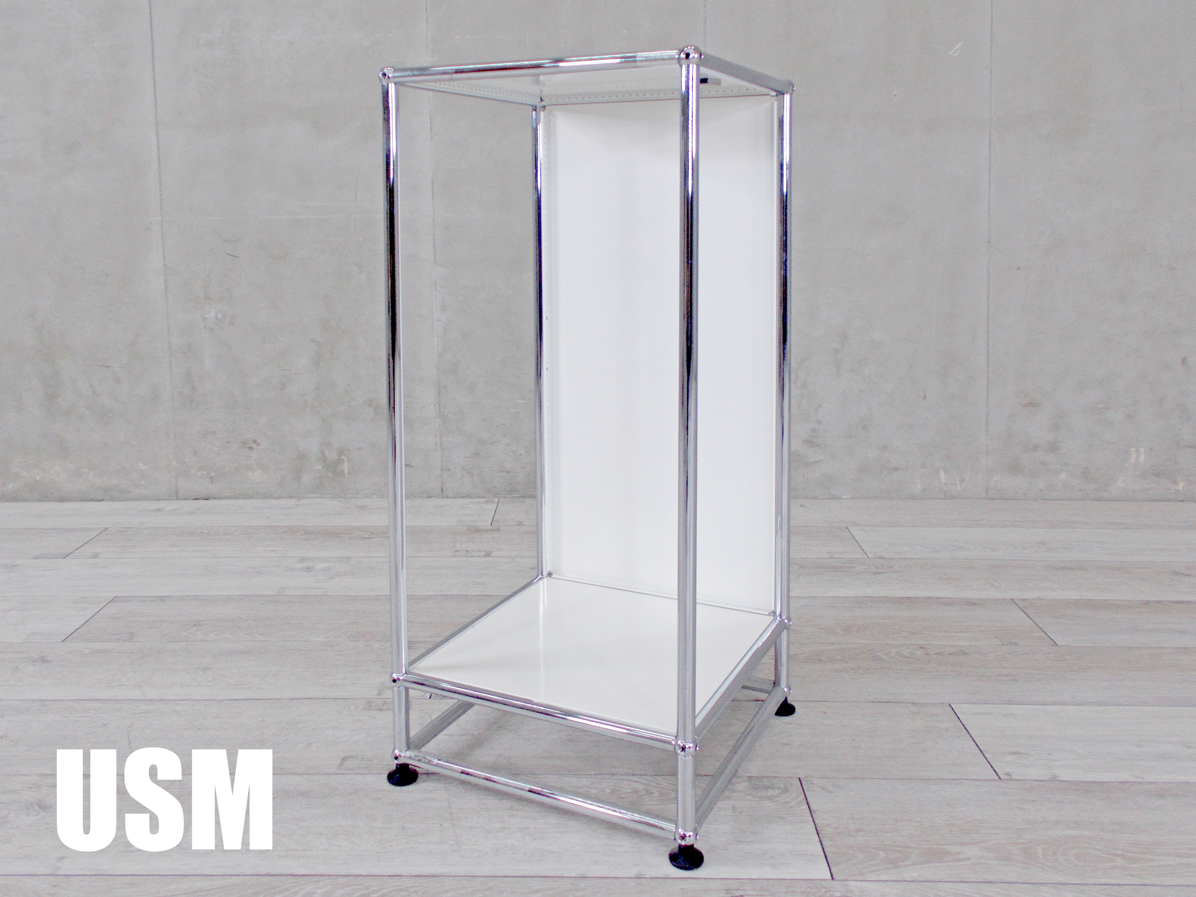 【特価】 中古】 中古オフィス家具なら - 373422 電話台 USMハラー スチールラック・メタルラック