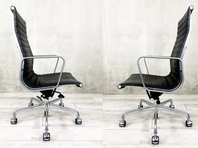 【中古】イームズ アルミナム Herman Miller/ハーマンミラー 肘付ハイバックチェア 375906