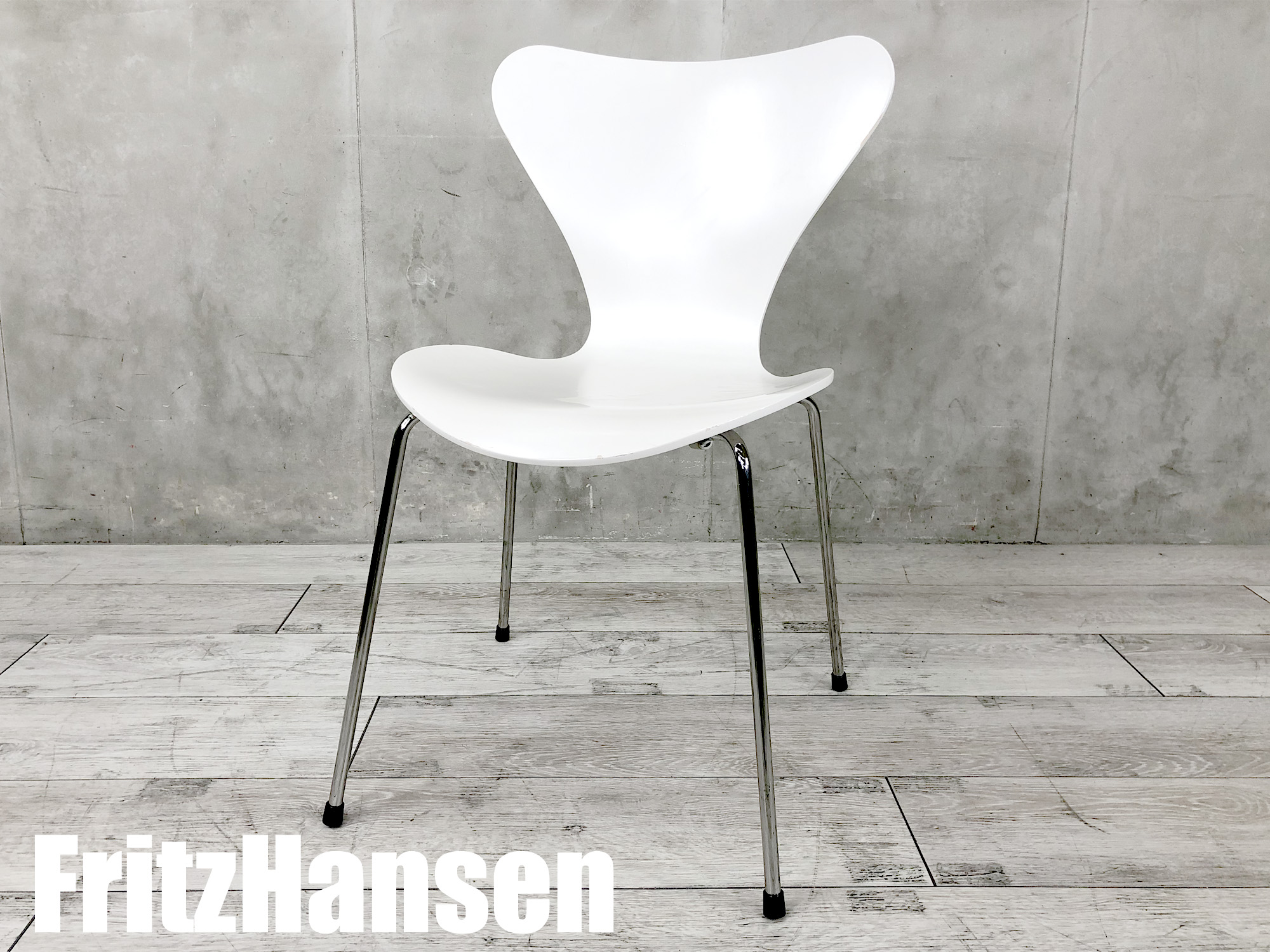 Fritz Hansen　セブンチェア ホワイト木目　フリッツハンセン　美品A