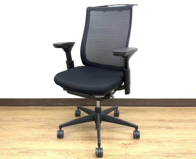 中古】ベゼル 樹脂脚 CRS-G2822E6 コクヨ/KOKUYO 肘付ハイバックチェア 
