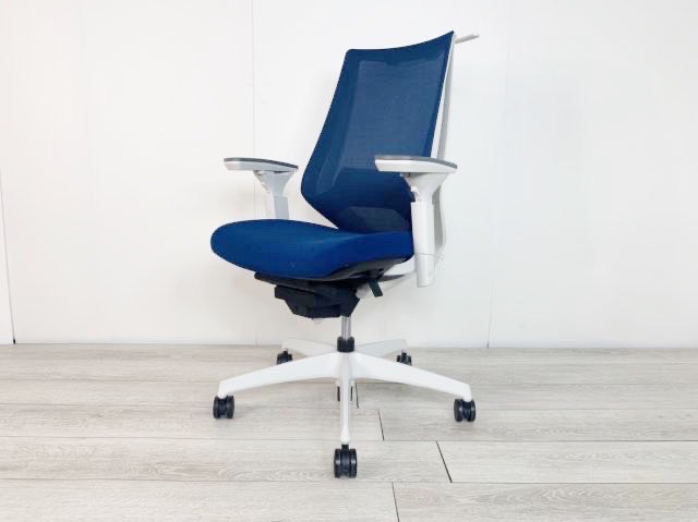 【クランクスライドアーム搭載！】■コクヨ/デュオラ/プルシアンブルー
                        デュオラチェア
                                    中古
            