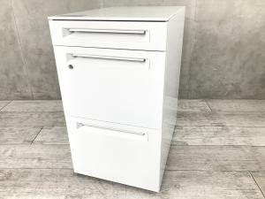 【大量入荷！】フリーアドレス用ワゴンが入荷致しました！収納に便利で人気！※高さにご注意ください■オカムラ/アドバンス/ホワイト