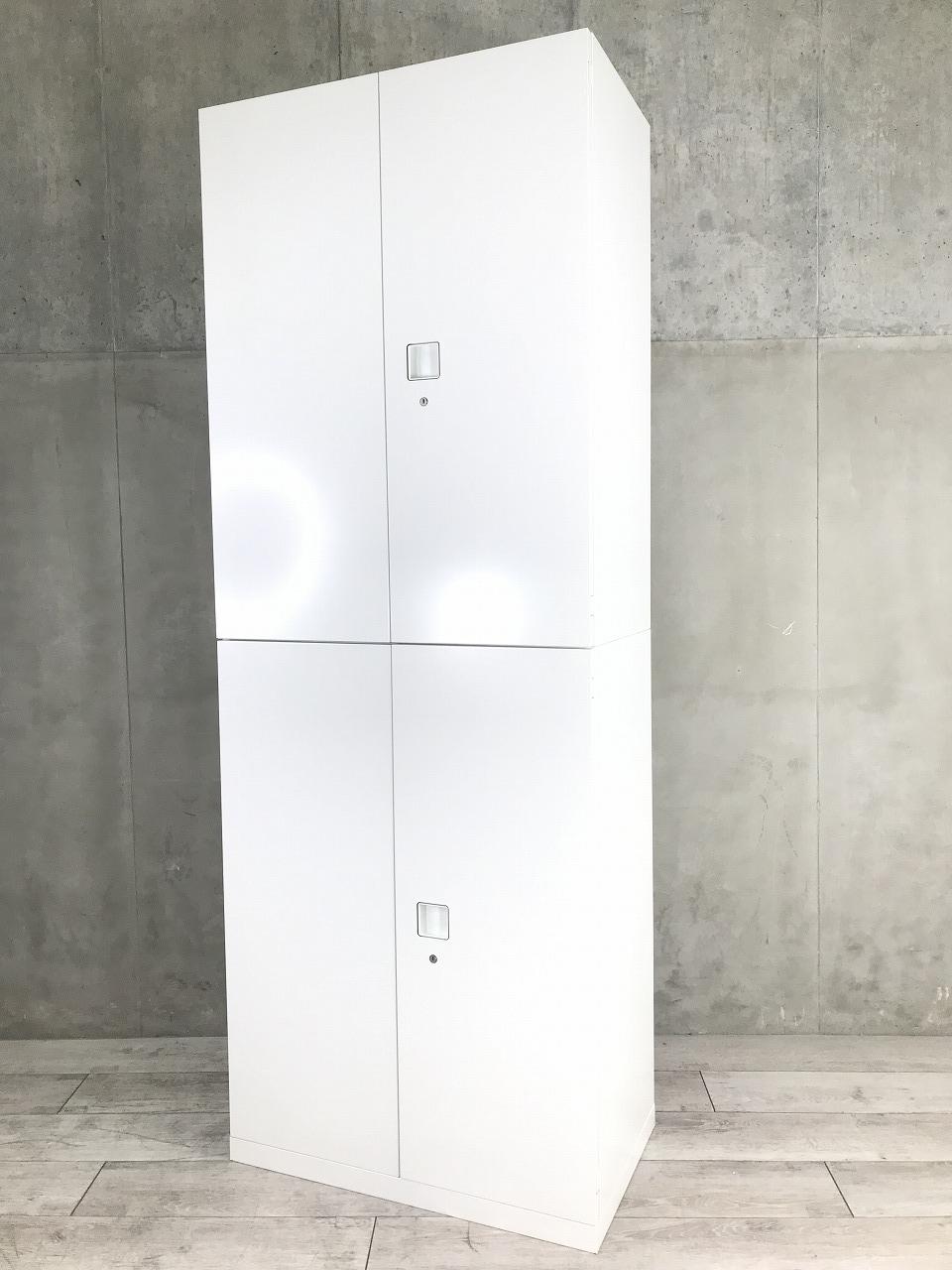【売却済】OKamura オフィスキャビネット2台 中古オフィス上下書庫セットの販売