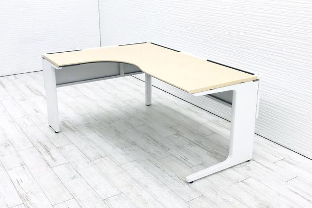KOKUYO コクヨ レヴィスト デスクシステム パーソナルテーブル L型テーブル R側 幅1500×奥行き1200MM 本体色 SAW ホワイト 