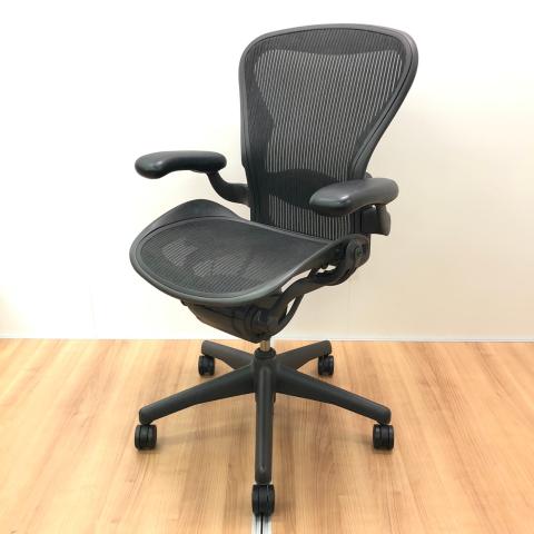 中古】アーロンチェア Herman Miller/ハーマンミラー 肘付ハイバック