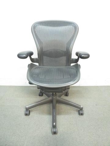 中古】アーロンチェア Herman Miller/ハーマンミラー 肘付ハイバック