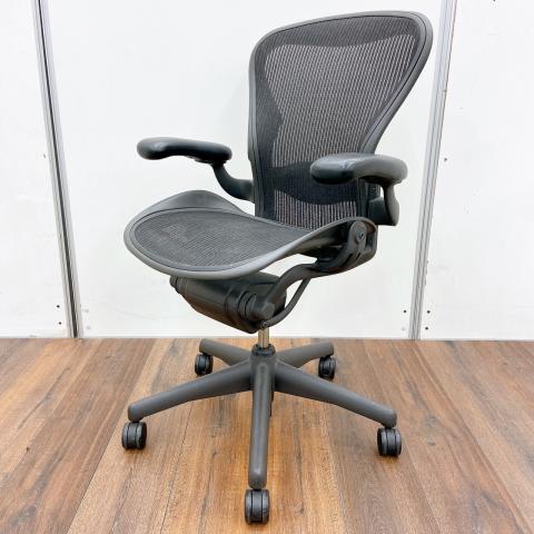 【中古】アーロンチェア Herman Miller/ハーマンミラー 肘付ハイバックチェア 386633