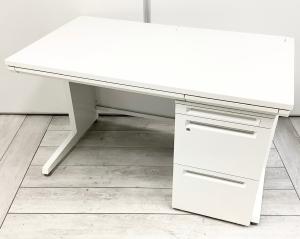 【ロット入荷！】平デスク・ワゴンセット！定番の横幅1200タイプ！片袖机より使い勝手良し！■オカムラ/アドバンス/ホワイト