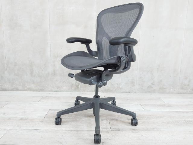 【中古】アーロンチェア Herman Miller/ハーマンミラー 肘付ハイバックチェア 387004