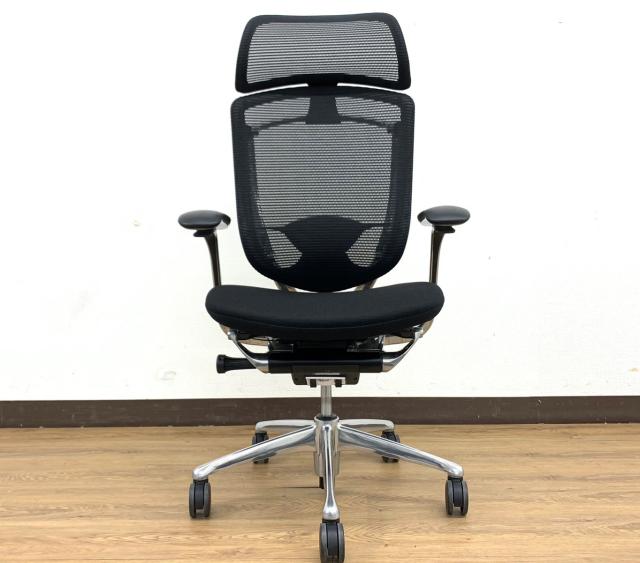 【中古】コンテッサチェア CM22AB FBF1 オカムラ/okamura 肘付ハイバックチェア 387736