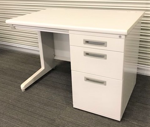 【在庫入れ替えセール】■イナバ製　片袖デスク　W1000mm　ニューグレー
                        ADR
                                    中古
            