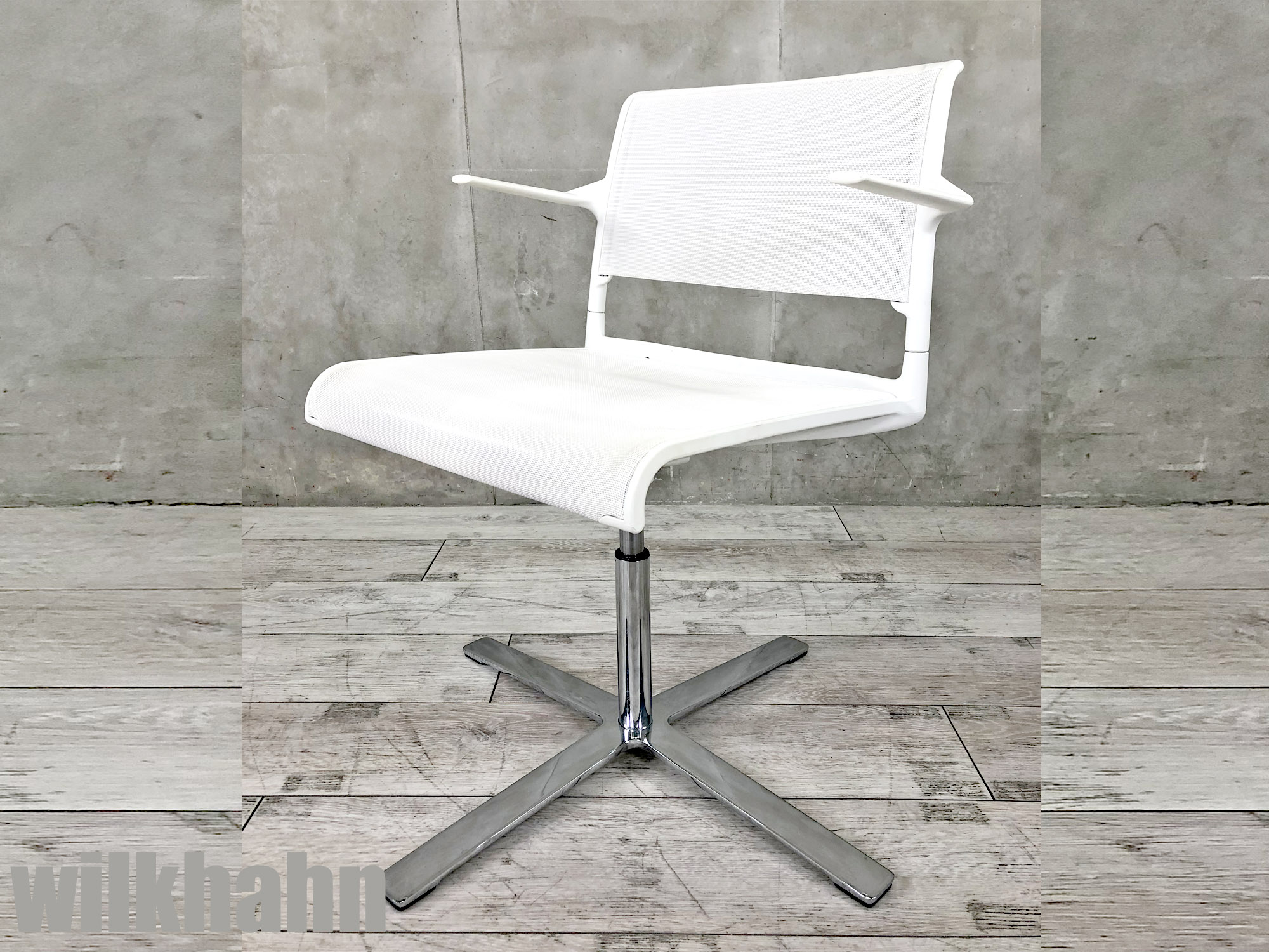 Wilkhahn/ウィルクハーン　Aline /  Aライン 　ミーティングチェア / ビジターアームチェア　ホワイト
                        Aライン Aline
                                    中古
            