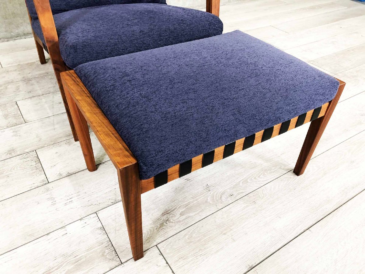 【展示品】リッツウェル ブラヴァ オットマン ウォールナット材スツール 展示品】リッツウェル ブラヴァ オットマン ウォールナット材