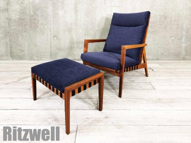 展示品 Ritzwell BLAVA Easy Chairs ウォールナットb