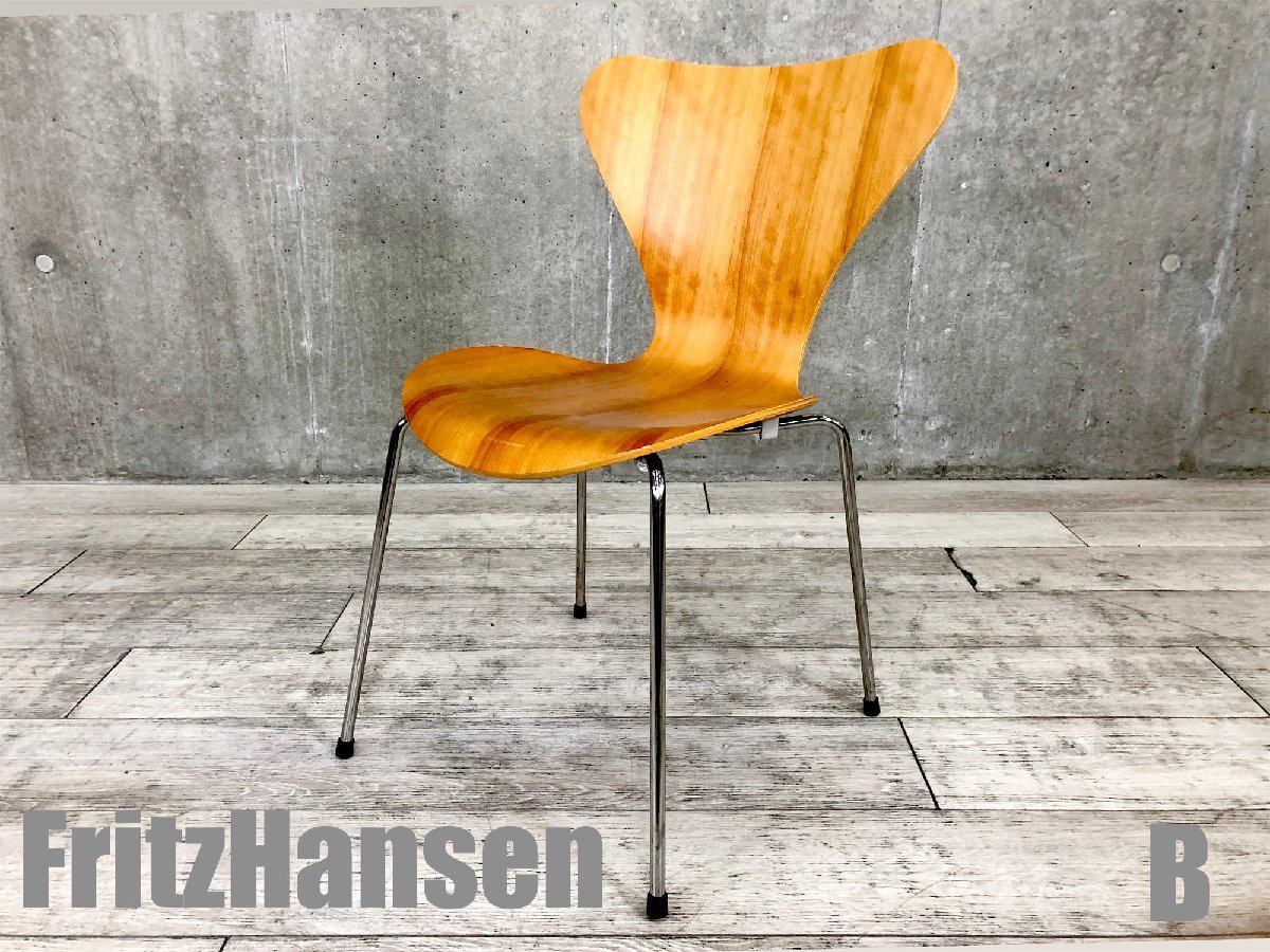 B）Fritz Hansen/フリッツハンセン　セブンチェア　ナチュラルチェリー アルネヤコブセン 北欧
                        セブンチェア
                                    中古
            