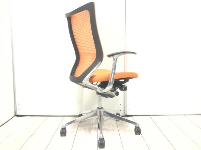 【中古】バロンチェア オカムラ/okamura 肘付ハイバックチェア 394740