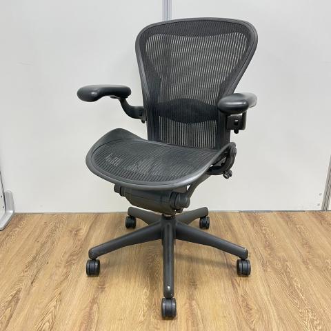 【中古】アーロンチェア（ランバー　フル装備） Herman Miller/ハーマンミラー 肘付ハイバックチェア 395080