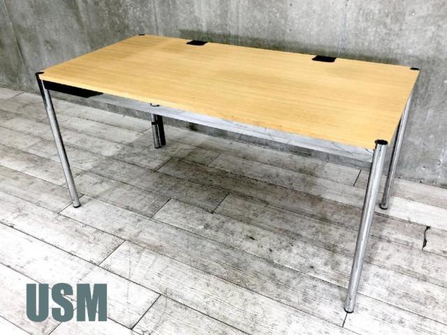 【中古】USMハラーテーブル USMハラー ミーティングテーブル（会議机） 398239