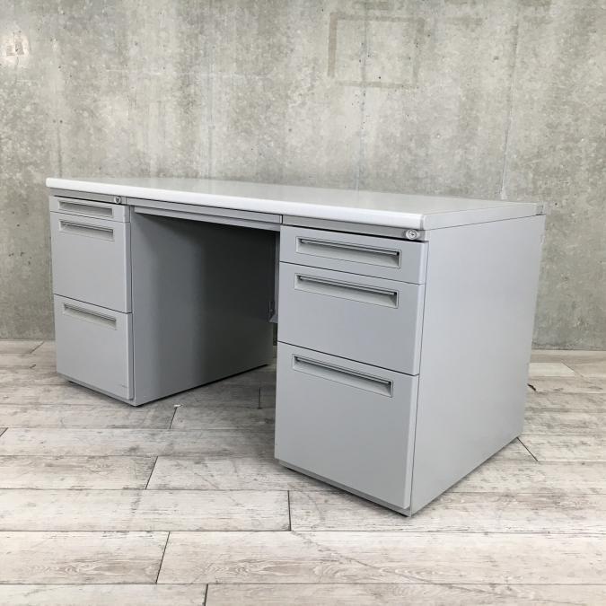 【今がチャンス！】拠点開設や増員におすすめ！定番両袖机！■内田洋行/FEED/グレー
                        FEED
                                    中古
            