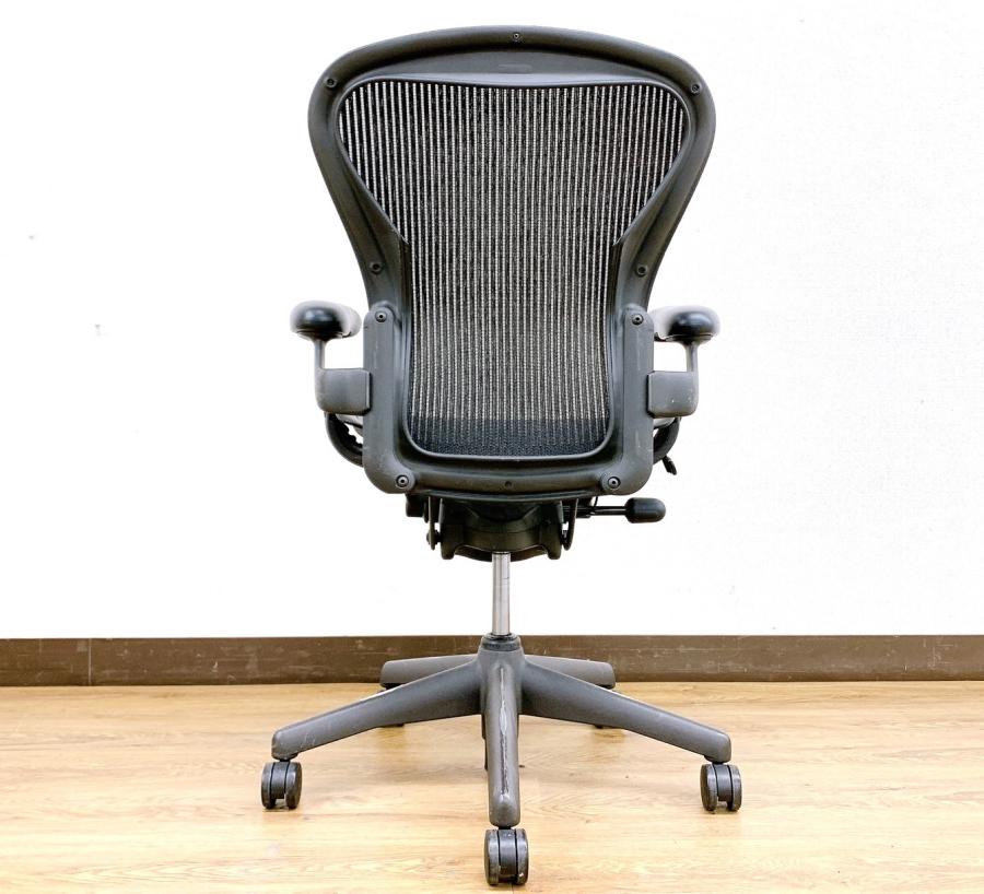 [送料込み]ハーマンミラーアーロンチェア(肘付ハイバックチェア) 中古】アーロンチェア Herman Miller/ハーマンミラー 肘付