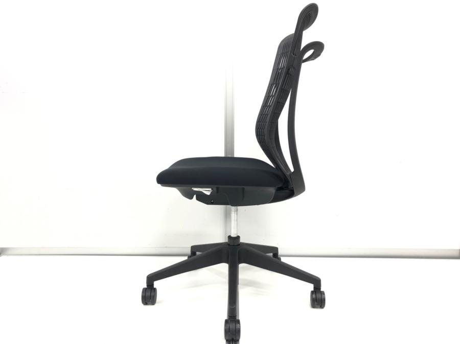 【未使用】内田洋行　ウチダ　AJチェア　ハイバック　肘なし　ブラック 中古】AJチェア ウチダ/UCHIDA 肘無ハイバックチェア 399114