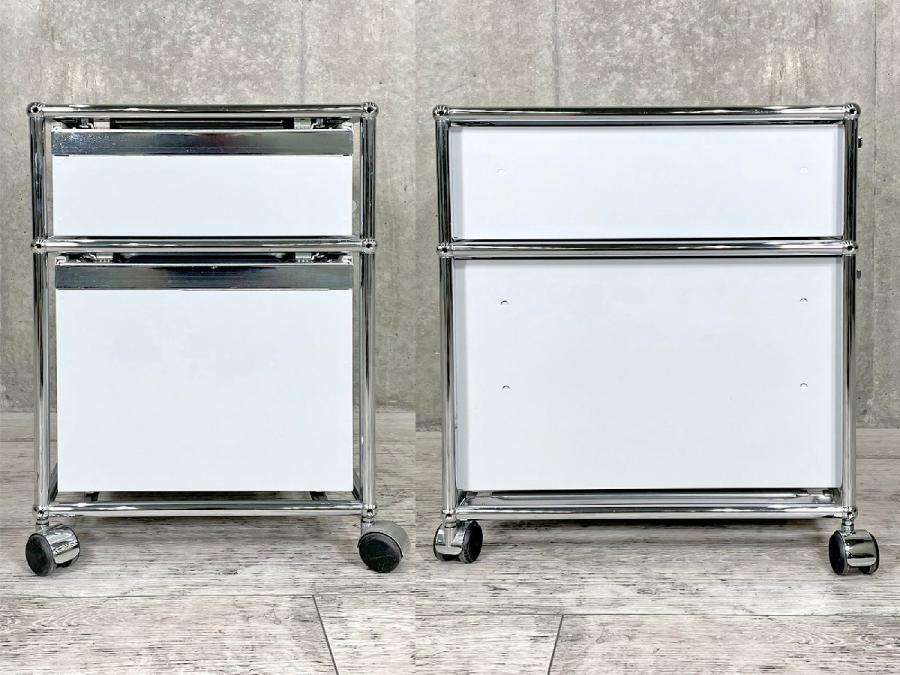 USM ハラー ロールボーイ 2段 キャスター ワゴン 中古】USMハラー ワゴン USMハラー ワゴン2段 447631 - 中古