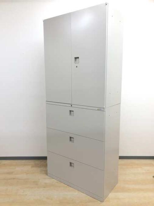 【在庫入替価格20%オフ】大容量収納　オカムラ　レクトライン　ラテラル＋両開きのセット商品　そつのないライトスモーク
                        レクトライン
                                    中古
            