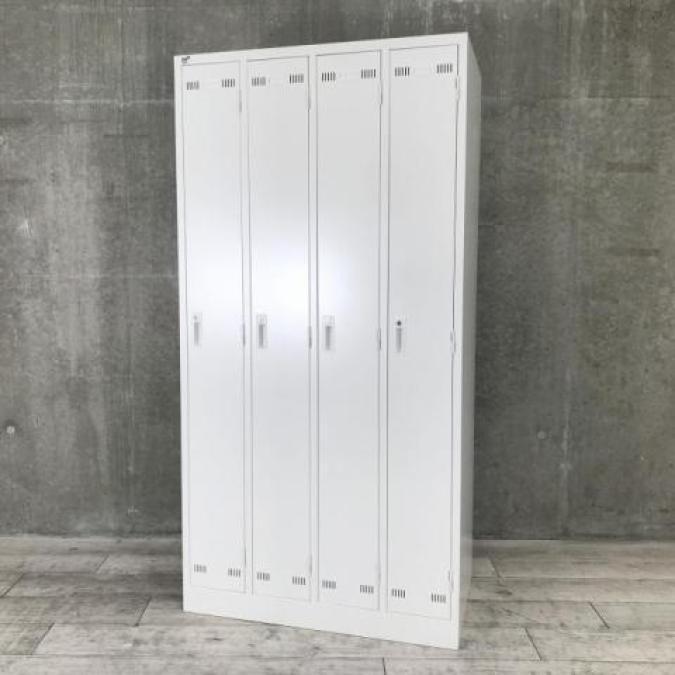 【未使用品！店舗に在庫あり！即日持ち帰り可能！】生興（SEIKO）4人用ロッカー　■色：ホワイト　
                        ＳＬＫロッカー
                                    新古品
            