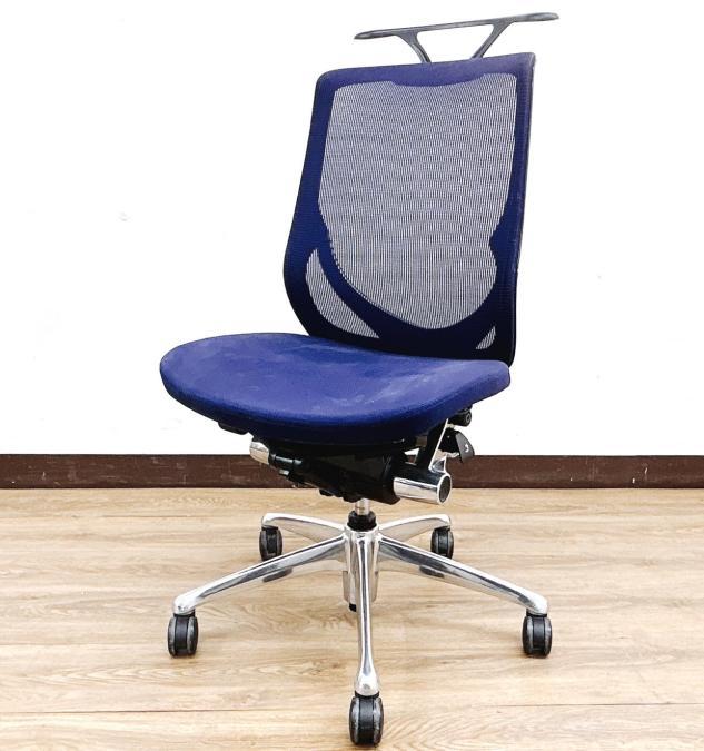 【8脚入荷】ワンランク上の高品質グレード＆渋い！ネイビーゼファー（Zephyr）チェア◆オカムラ製【RP】
                        ゼファー（クッション）
                                    中古
            