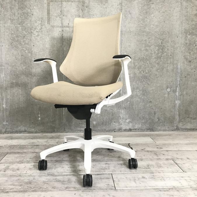 中古】エフメッシュ イトーキ/ITOKI 肘付ハイバックチェア