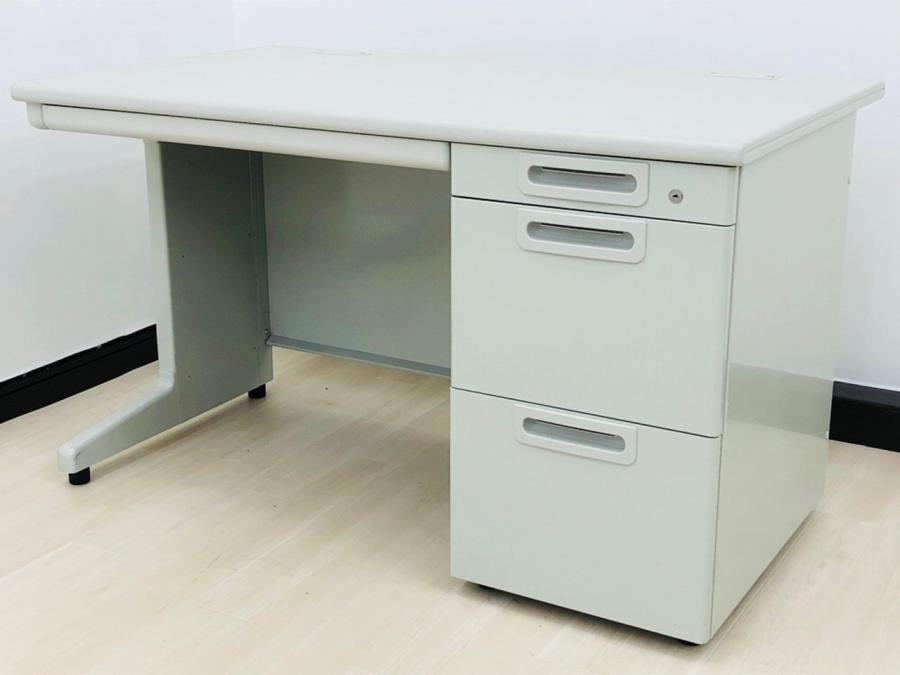 【コスト重視の方にオススメ！】プラス　LAシリーズ　エルグレー　　片袖机　　W1200
                        LA
                                    中古
            