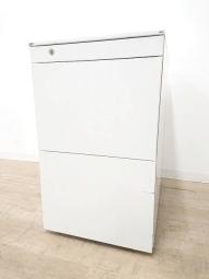 【定価約11万円】【横に取っ手があるオシャレな3段ワゴンの入荷です】■オカムラ製　プロユニット　3段ワゴン