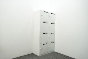 【希少在庫】【23台入荷】【中部地方在庫】【T1】8人用メールロッカーダイヤル錠、美品！高機能・高級クラス　コクヨ　エディア　ホワイト　新大阪店