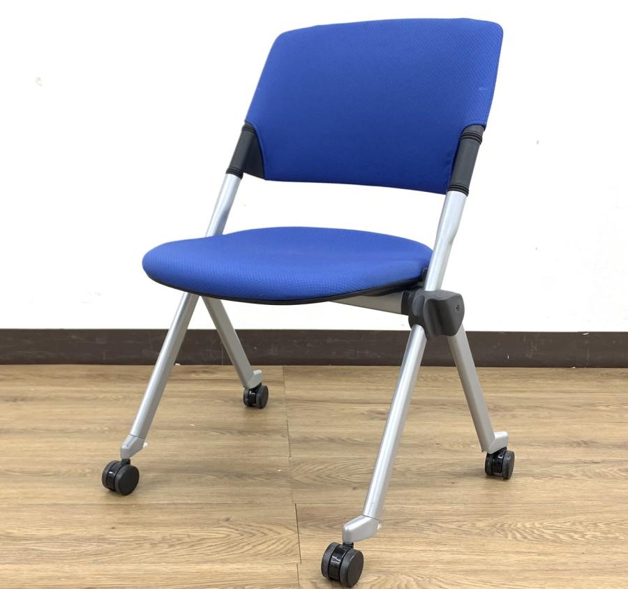 【4脚入荷】鮮やかブルーカラー！定番ミーティングリータ（LITA）※肘掛け無し仕様◆オカムラ製
                        リータ
                                    中古
            