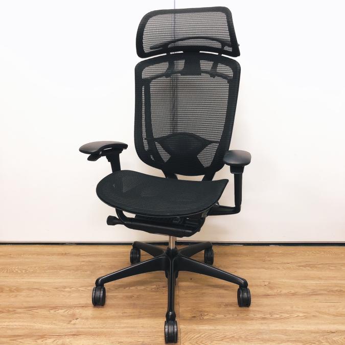 ＯＡチェア　肘付　可動肘　ハイバック　メッシュ　ヘッドレスト　コートハンガー　コンテッサセコンダ　高級　椅子　役員　在宅　テレワーク
                        コンテッサ セコンダ
                                    中古
            
