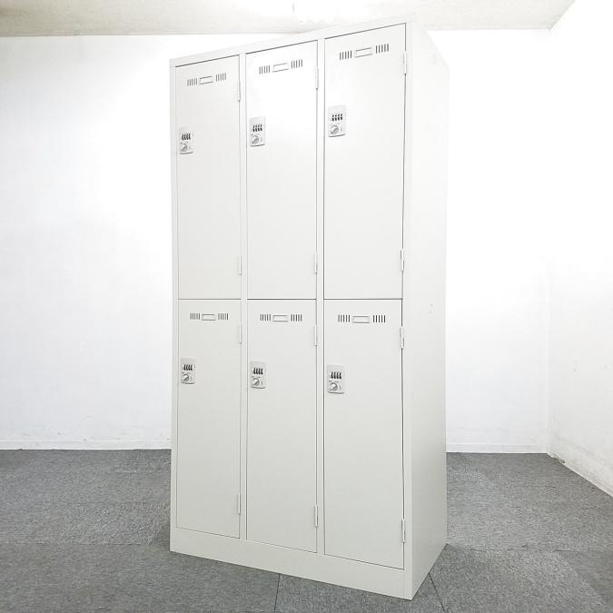 最終値下げ！【更衣室ロッカー】中古品 中古】LKD LKD-6 生興 6人用更衣ロッカー 402460 - 中古オフィス家具