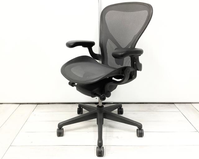 【中古】アーロンチェア Herman Miller/ハーマンミラー 肘付ハイバックチェア 402815