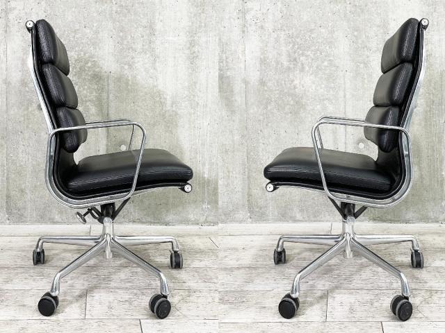 ハーマンミラー□イームズソフトパッドエグゼィティブチェアハイバック黒