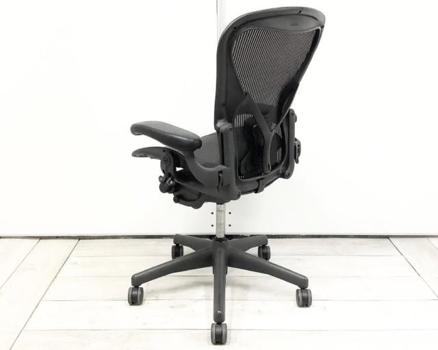 【中古】アーロンチェア（ポスチャー　フル装備） AE113AWB-0001 PJG1BBBK3D0 Herman Miller/ハーマンミラー  肘付ハイバックチェア 403302