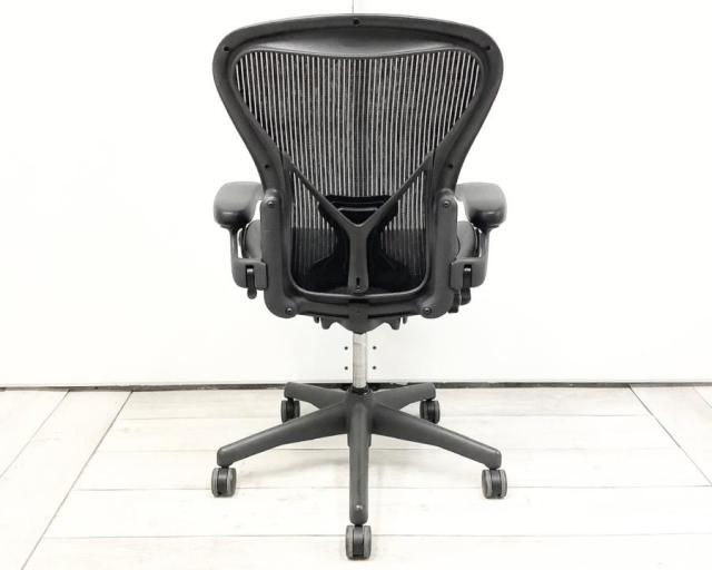 【中古】アーロンチェア（ポスチャー　フル装備） AE113AWB-0001 PJG1BBBK3D0 Herman Miller/ハーマンミラー  肘付ハイバックチェア 403302