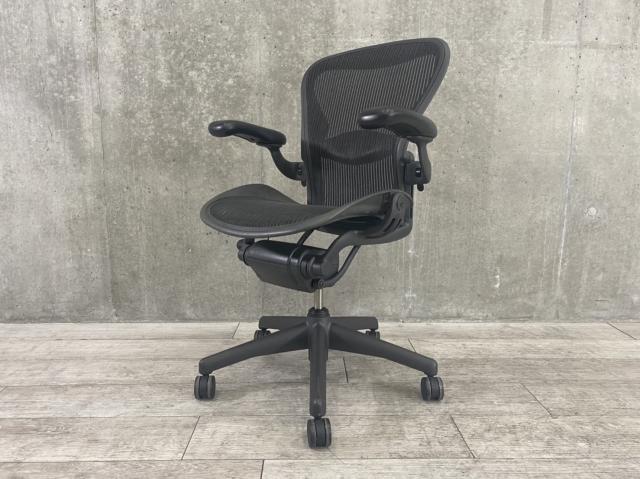 【中古】アーロンチェア Herman Miller/ハーマンミラー 肘付ハイバックチェア 404040