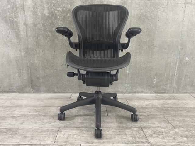 中古】アーロンチェア Herman Miller/ハーマンミラー 肘付ハイバック