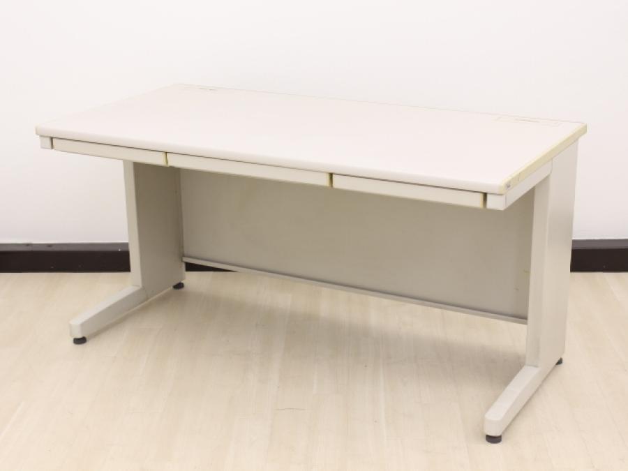 【3つの引き出しが大き目平机!】コクヨ　BS　ニューグレー　引き出し付き【レイアウトしやすい上長用サイズ/マルチモニターをお使いの方に！】
                        新BSシリーズ
                                    中古
            