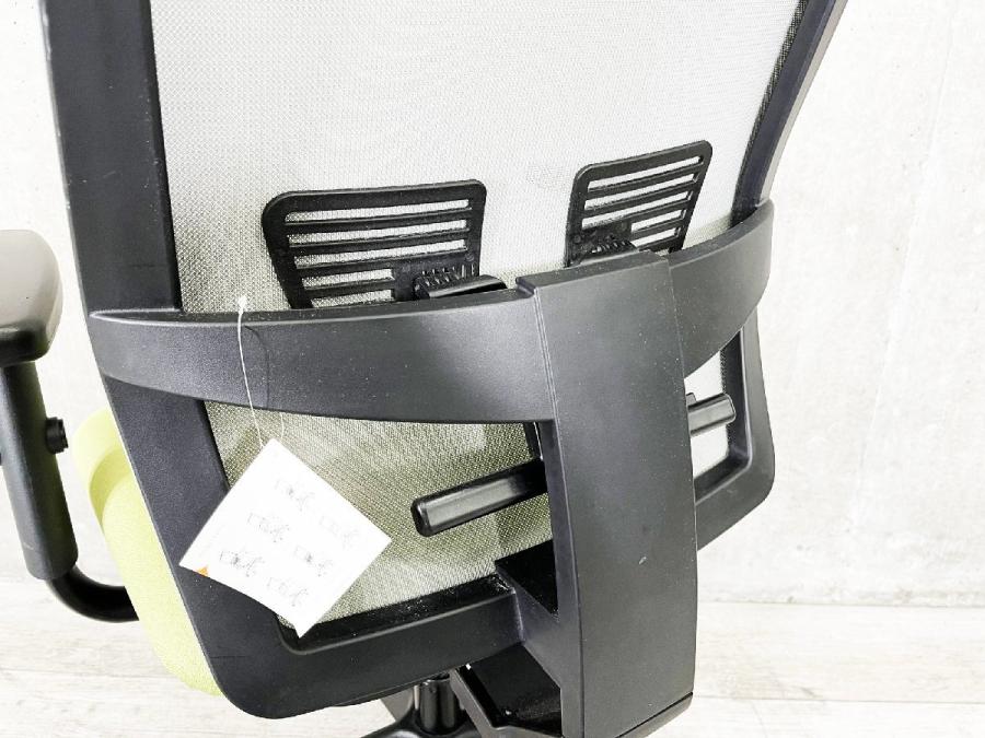 80-90's vintage ハイバック チェア グリーン ポストモダン 中古】シンクチェア（2015年以降モデル） Steelcase/スチール
