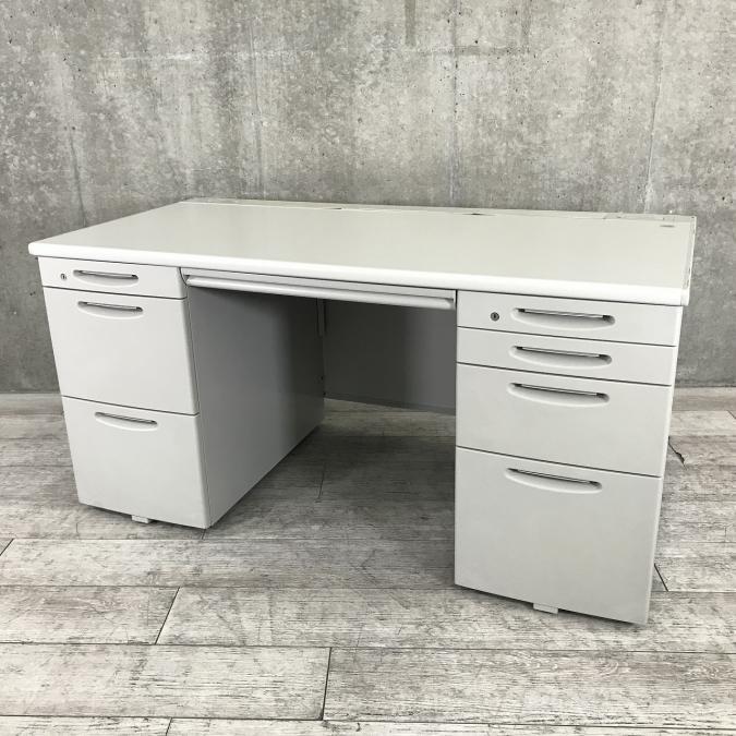 事務机　両袖デスク　オカムラ製ＳＤ　1400ｘ700 中古】SD-Vシリーズ オカムラ/okamura 両袖机 528366 - 中古オフィス