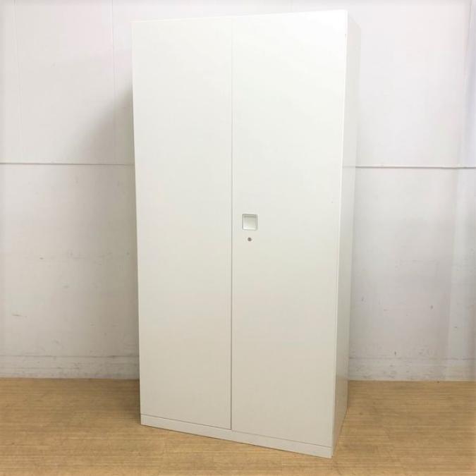 【H1810㎜】の希少サイズ！人気の両開き書庫です！※現物はヒンジありとなります。■オカムラ/レクトライン/ホワイト
                        レクトライン
                                    中古
            