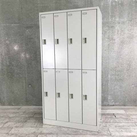 愛媛県・松山市】中古 オフィス家具 8人用ロッカー カギ有り