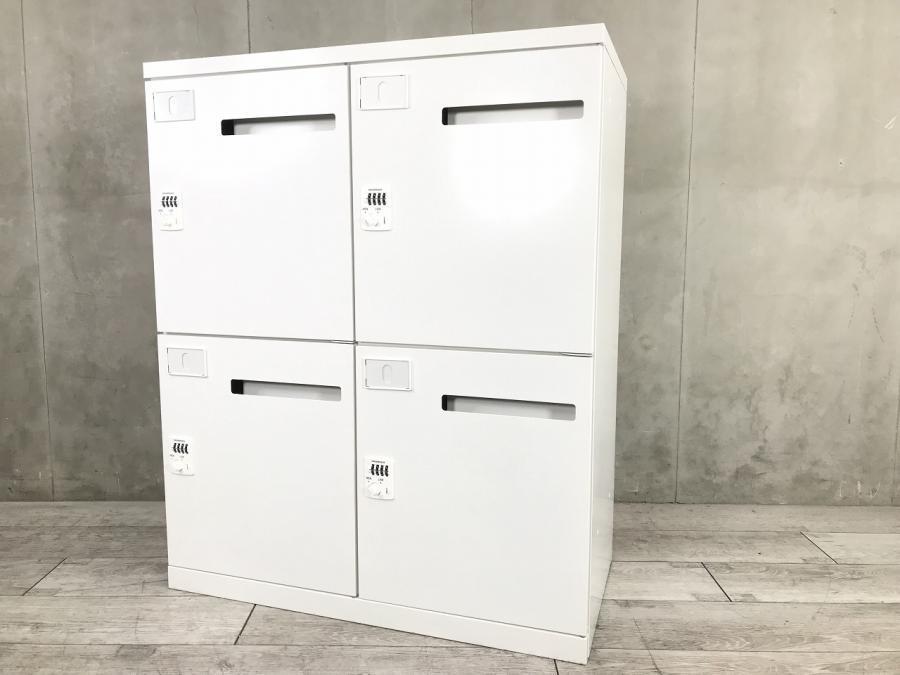 【残り2台！】4人用メールロッカーが入荷！棚板・投入口付で便利！！ダイヤル錠式！フリアド化におすすめ！■オカムラ/レクトライン/ホワイト　※非常用キーご希望の場合は別途ご連絡ください！
                        レクトラインロッカー
                                    中古
            